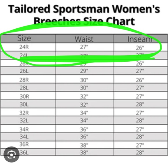 Tailored Sportsman Breeches women’s size 24r - Picture 7 of 8